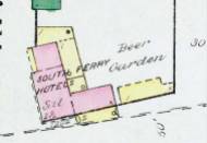 A Plat of the Ferry House and Beer Garden. Bamford had a license for serving spiritous liquors in 1860 and employed a bartender